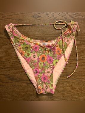 wild fable Women’s Beaded Side-Tie Extra Cheeky Extra High Leg Bikini Bottom